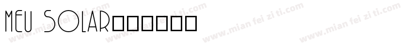 Meu Solar字体转换